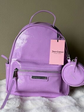 Juicy Couture Lavender Mini Backpack with Coin Pouch